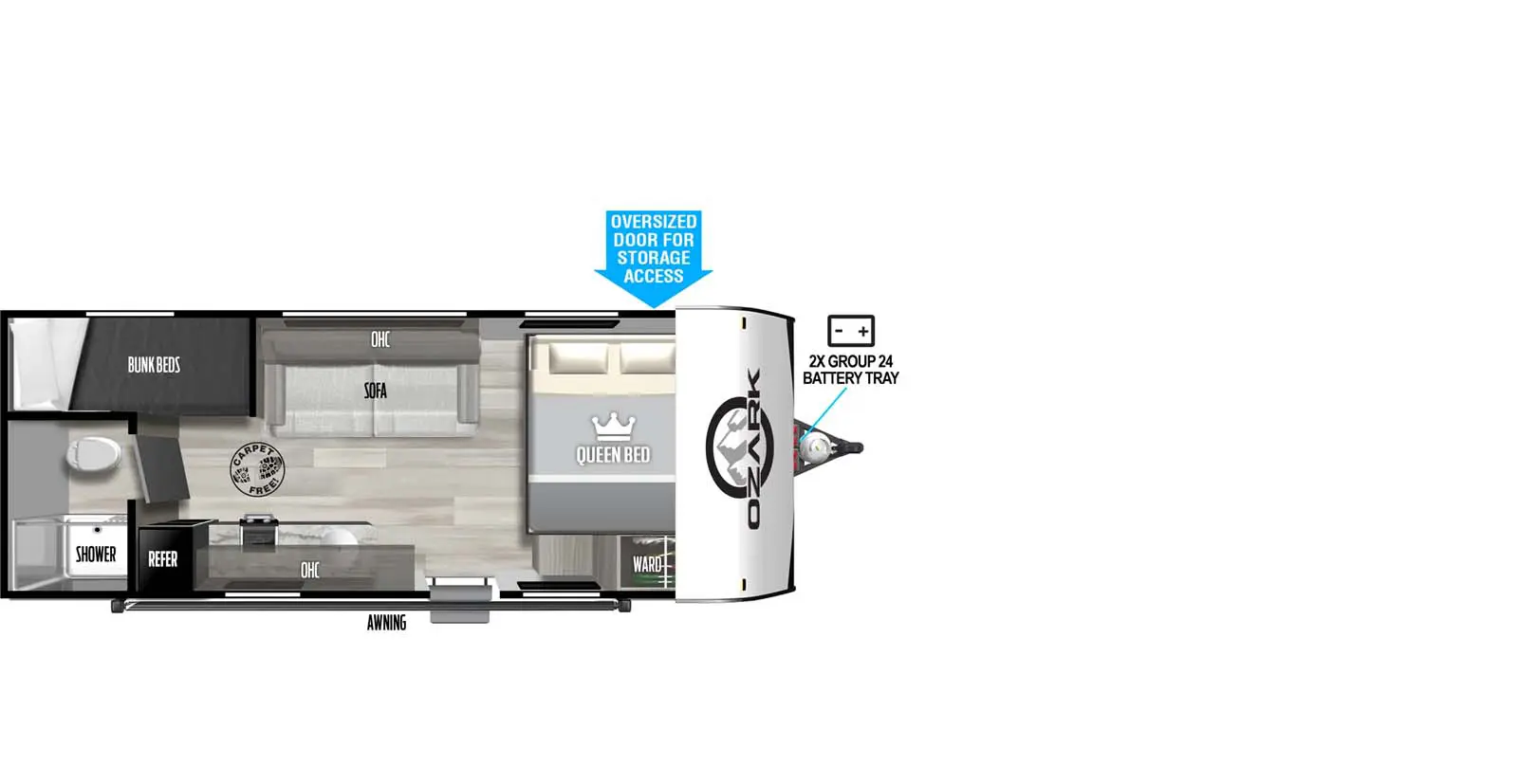 1620BHLE Floorplan Image